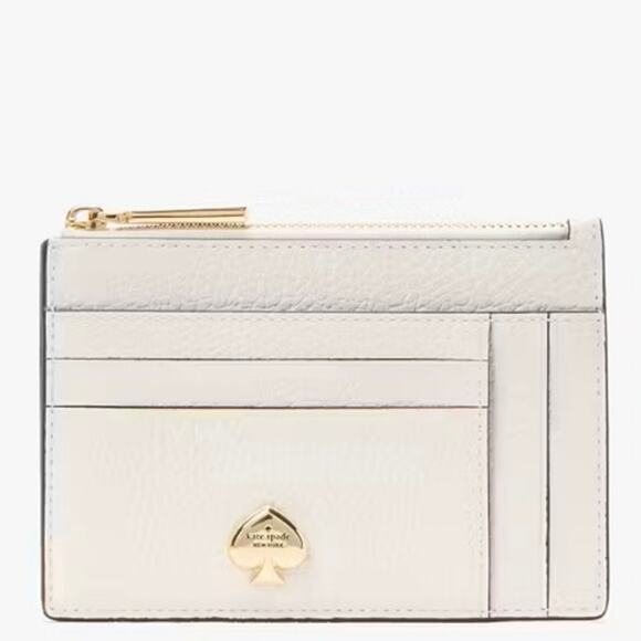 NWT! Kate Spade Kayla Large Slim Cardholder in Meringue - Picture 1 of 12
